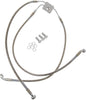 BRAKE LINE STAINESS STEEL CLEAR COATED FRONT/UPPER/LOWER OEM LENGTH