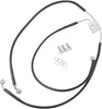 BRAKE LINE STAINESS STEEL BLACK COATED FRONT/UPPER/LOWER EXTENDED +8"