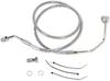 BRAKE LINE STAINESS STEEL CLEAR COATED FRONT/MID OEM LENGTH
