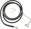 BLACK VINYL/STAINLESS EXTENDED LENGTH FRONT BRAKE LINE KIT
