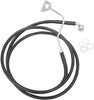 BRAKE LINE KIT FRONT STANDARD LENGTH BLACK VINYL STAINLESS STEEL
