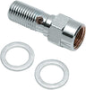 BANJO BOLT ADAPTER CHROME 3/8"-24