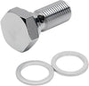 BANJO BOLT CHROME 7/16"-24 FOR 3/8"-BANJO