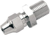 UNIVERSAL BRAKE LINE FITTING CHROME 7/16"-24 MALE NPT STRAIGHT