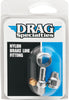 UNIVERSAL BRAKE LINE FITTING CHROME 7/16"-BANJO STRAIGHT