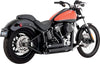 Vance + Hines EXH BLK SS STAG 12-17ST