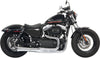 EXHAUST ROAD RAGE II MEGA POWER SHORT CHROME W/ BLACK END CAPS
