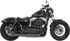 EXHAUST ROAD RAGE II MEGA POWER SHORT CHROME W/ BLACK END CAPS