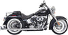 EXHAUST SYSTEM TRUE DUALS W/ 33" FISHTAIL W/O BAFFLES CHROME