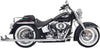 MUFFLER TRUE DUALS WITH 36" LONG 2-1/4" FISHTAIL MUFFLERS (WITH BAFFLE)