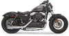 MUFFLER 3" CHROME W/ BLACK END CAP W/ CONTRAST FLUTES