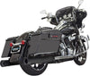 MUFFLER 4" STRAIGHT CAN BLACK W/3 STEPPED TUNED BAFFLE POLISHED END CAP BLACK