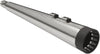 MUFFLER 4" MEGAPHONE CHROME W/TUNED BAFFLE BLACK END CAP