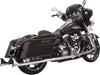 MUFFLER SLIP ON 33" TRUE DUAL FISHTAIL CHROME