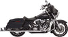 MUFFLER SLIP ON 36" TRUE DUAL FISHTAIL CHROME