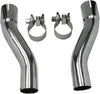 MUFFLER ADAPTER KIT FOR TRIKES TO FIT BASSANI MUFFLERS/HEADPIPES CHROME