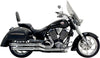 EXHAUST PRO STREET CHROME W/ BLACK END CAPS