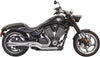 EXHAUST ROAD RAGE CHROME W/ BLACK FLUTED END CAP