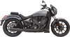 EXHAUST SHORT ROAD RAGE MEGAPHONE 2 INTO 1 BLACK