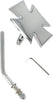 MIRROR MALTESE CHROME W/ ROUND STEM