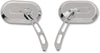 MIRROR LARGE OVAL RIGHT CHROME
