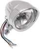 SPOTLIGHT W/ RUNNING LIGHTS 4.5" GROOVED CLEAR LENSE CHROME