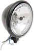 HEADLIGHT DIAMOND-STYLE 5.75" BOTTOM-MOUNT CLEAR LENS BLACK FOR SPRINGER
