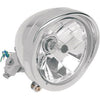 CHROME 5-3/4" DIAMOND-STYLE BOTTOM-MOUNT HEADLIGHT