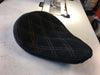ROADSIDE MILLER SEAT BLACK SUEDE WITH RED DIAMOND STITCH