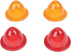 REPLACEMENT LENS AMBER/RED MINI-RETRO