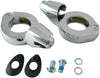 TURN SIGNAL FORK CLAMPS 39MM CHROME