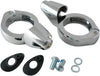 TURN SIGNAL FORK CLAMPS 49MM CHROME