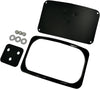 LICENSE PLATE MOUNT THREE-BOLT SMALL RADIUS BLACK