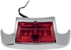 REAR FENDER TIP LIGHT RED LENS CHROME