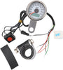 220 KM/H WHITE FACE PROGRAMMABLE MINI ELECTRONIC SPEEDOMETER WITH ODOMETER/TRIPMETER 1.87"