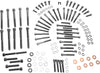 BLACK CHROME SOCKET-HEAD MOTOR BOLT KIT KNURLED