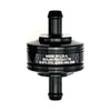 Golan Super mini fuel filter 5/16" (8 mm). Black anodized