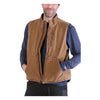 Carhartt mock-neck vest with sherpa lining brown