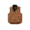 Carhartt mock-neck vest with sherpa lining brown