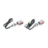 FASTLINE, LED TURN SIGNAL SET. CHROME, AMBER LENS