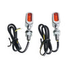 FASTLINE, LED TURN SIGNAL SET. CHROME, AMBER LENS