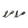 FASTLINE, LED 3-1 TAILLIGHT/TURN SIGNALS. BLACK/AMBER LENS