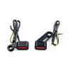 Fastline, below bar LED turn signal set. Black, amber lens 04-13 XL (NU)