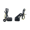 FASTLINE, BELOW BAR LED TURN SIGNAL SET. BLACK, SMOKE LENS