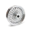 MCS RADIAL 48 FAT SPOKE REAR WHEEL 3.50 X 16 CHROME. TUV