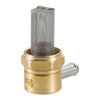 Golan, low profile tank fitting 22mm with nut. Brass