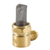 Golan, low profile tank fitting 22mm with nut. Brass