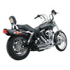 VANCE & HINES, 2-1/2" SHORTSHOTS STAGGERED EXH. CHROME 91-05 Dyna