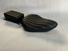 The Miller Bates style replica solo seat black tuck n roll + pillion