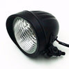 Koplamp zwart clear lens met sleuven 4.5 inch